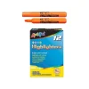 Liqui-Mark Tank Fluorescent Highlighter, Chisel Tip, Orange, Dozen (60625)