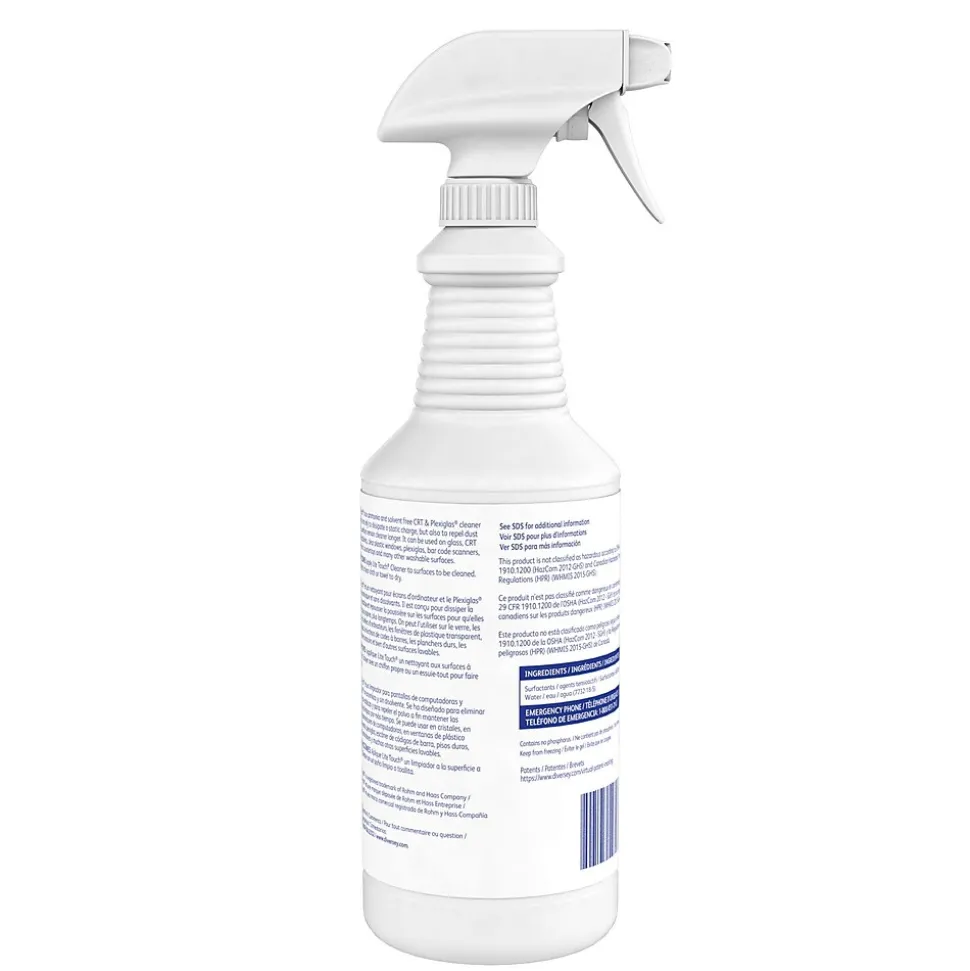 Lite Touch CRT and Plexiglass Surface Cleaner, 32 Oz., 12/Carton (03970.)