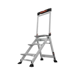Little Giant Ladders Jumbo Step Aluminum Step Ladder, 375 lb Capacity (11903)