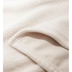 L.L.Bean Cozy Chenille Wearable Throw, Cream (1000248687)