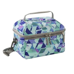 L.L.Bean Flip-Top Print Lunch Box, Fresh Mint Prism, 203 Oz. (0SUL816000)