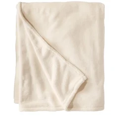 L.L.Bean Wicked Plush Throw, Antique White, Extra Large (0SAG301000)