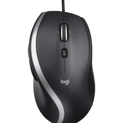 Logitech Advanced Ergonomic Ambidextrous Optical USB Mouse, Black (910-007476)