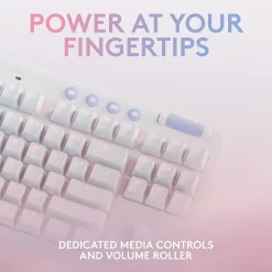 Logitech Aurora G713 Ergonomic Mechanical Gaming Keyboard, White Mist (920-010413)