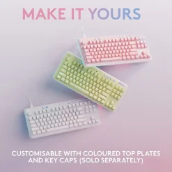 Logitech Aurora G713 Ergonomic Mechanical Gaming Keyboard, White Mist (920-010413)