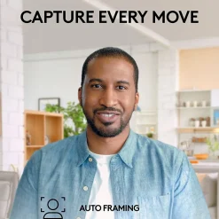 Logitech Brio 505 HD 1080p Webcam, 4 Megapixels, Graphite (960-001522)