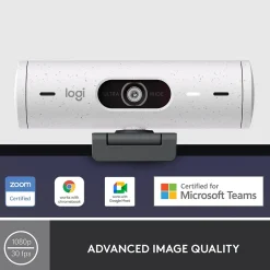 Logitech Brio 500 HD Webcam, 4 Megapixels, Off-White (960-001427)