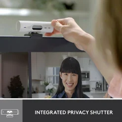 Logitech Brio 500 HD Webcam, 4 Megapixels, Off-White (960-001427)