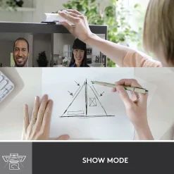 Logitech Brio 500 HD Webcam, 4 Megapixels, Off-White (960-001427)