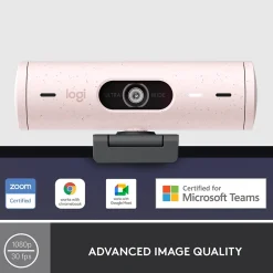 Logitech Brio 500 HD Webcam, 4 Megapixels, Rose (960-001432)