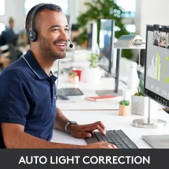 Logitech C270 HD Webcam with Noise-Reducing Mics for Video Calls