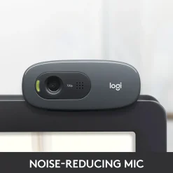 Logitech C270 HD Webcam with Noise-Reducing Mics for Video Calls