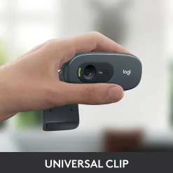 Logitech C270 HD Webcam with Noise-Reducing Mics for Video Calls