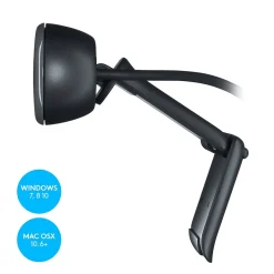 Logitech C270 HD Webcam with Noise-Reducing Mics for Video Calls