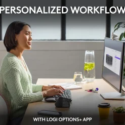 Logitech Ergo Series Wave Keys Wireless Ergonomic Keyboard, Graphite (920-011898)