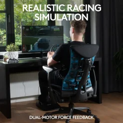 Logitech G G29 Driving Force 941-000110 Gaming Steering Wheel for PS3 & PS4, Cable, Black