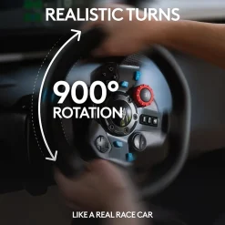 Logitech G G29 Driving Force 941-000110 Gaming Steering Wheel for PS3 & PS4, Cable, Black