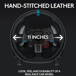 Logitech G G29 Driving Force 941-000110 Gaming Steering Wheel for PS3 & PS4, Cable, Black