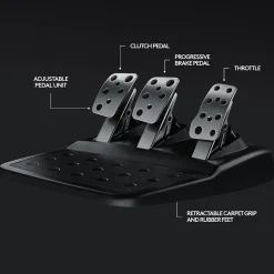 Logitech G G29 Driving Force 941-000110 Gaming Steering Wheel for PS3 & PS4, Cable, Black