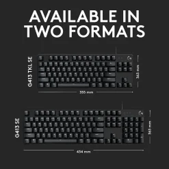 Logitech G G413 TKL SE Gaming Mechanical Keyboard, Black (920010442)