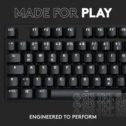 Logitech G G413 TKL SE Gaming Mechanical Keyboard, Black (920010442)