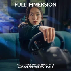 Logitech G G923 TRUEFORCE Sim Racing Wheel and Pedals for PS5, PS4 and PC, Black (941-000147)