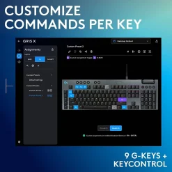 Logitech G G915 X Linear Gaming Mechanical Keyboard, Black (920-012950)
