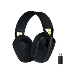 Logitech G435 LIGHTSPEED Bluetooth Over-the-Ear Gaming Headset, Black (981-001049)