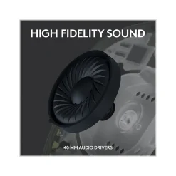 Logitech G435 LIGHTSPEED Bluetooth Over-the-Ear Gaming Headset, Black (981-001049)