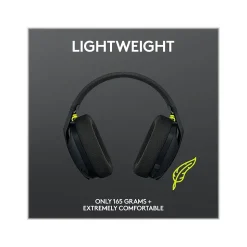 Logitech G435 LIGHTSPEED Bluetooth Over-the-Ear Gaming Headset, Black (981-001049)