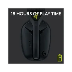 Logitech G435 LIGHTSPEED Bluetooth Over-the-Ear Gaming Headset, Black (981-001049)