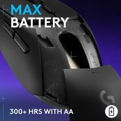 Logitech G309 LIGHTSPEED Wireless Optical Gaming Mouse, Black (910-007197)