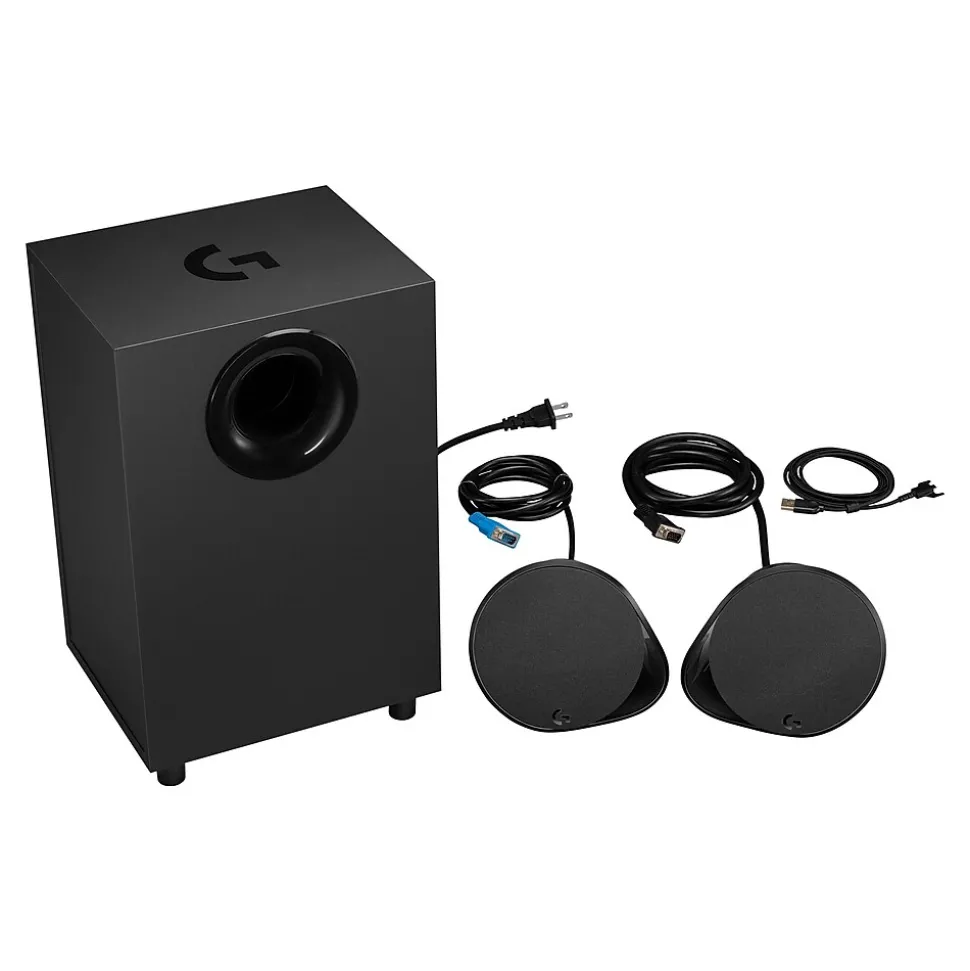 Logitech G560 LIGHTSYNC PC Gaming Speakers, Black (980-001300)