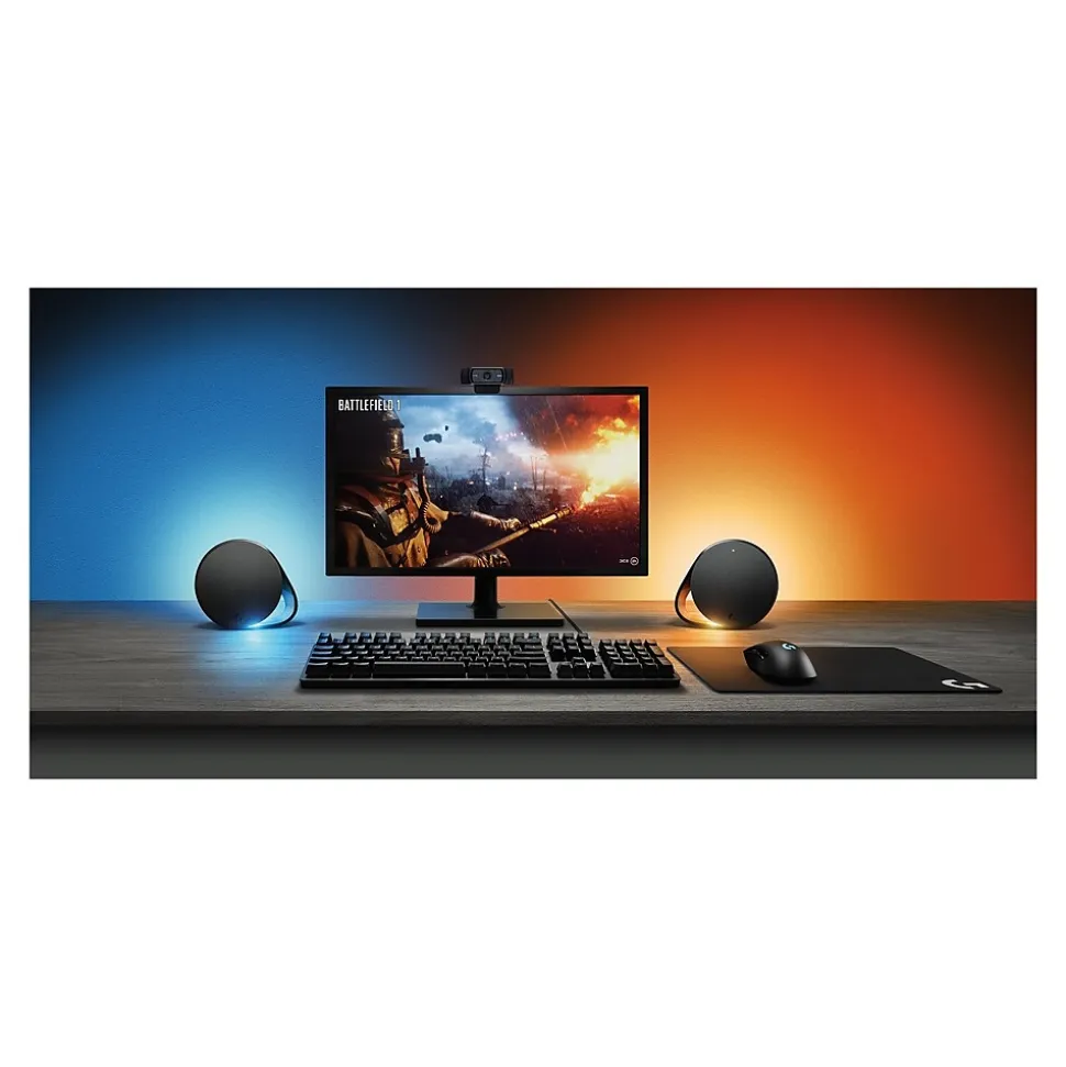 Logitech G560 LIGHTSYNC PC Gaming Speakers, Black (980-001300)
