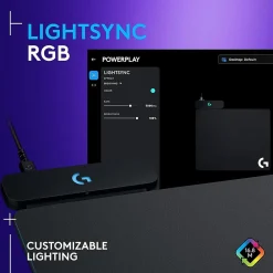 Logitech G PowerPlay Wireless Charging Gaming Mouse Pad (943-000109)