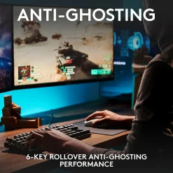 Logitech G413 SE Gaming Mechanical Keyboard, Black (920010433)