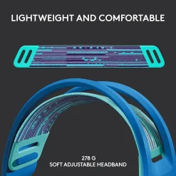 Logitech G Series G733 Wireless Over-the-Ear Gaming Headset, Blue (981-000942)