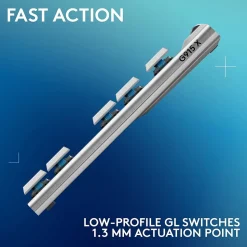 Logitech G Series G915 X LIGHTSPEED TKL Wireless Tactile Gaming Keyboard, White (920-012732)