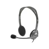 Logitech H111 3.5mm Stereo Computer Headset, On-Ear, Black (981-000612)