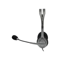 Logitech H111 3.5mm Stereo Computer Headset, On-Ear, Black (981-000612)