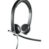 Logitech® H650e USB Stereo Binaural Headset With Noise Cancelling Microphone