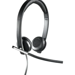Logitech® H650e USB Stereo Binaural Headset With Noise Cancelling Microphone