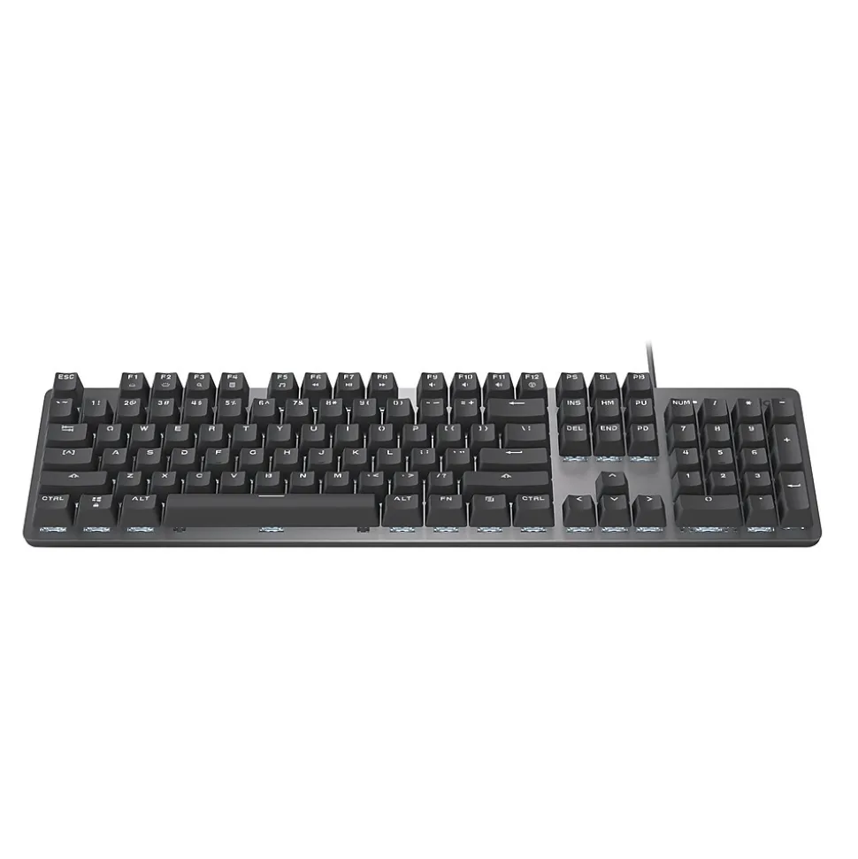 Logitech K845 Mechanical Illuminated Aluminum Gaming Keyboard, Brown Switches, Black (920-009862)