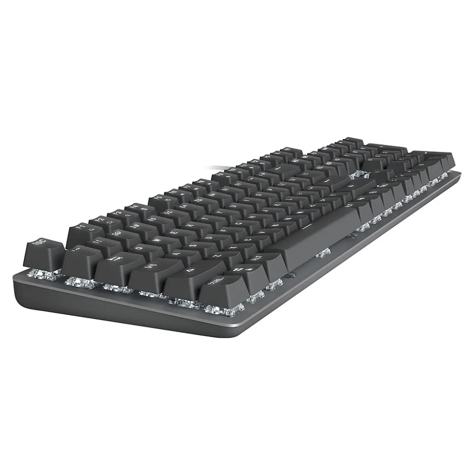 Logitech K845 Mechanical Illuminated Aluminum Gaming Keyboard, Brown Switches, Black (920-009862)