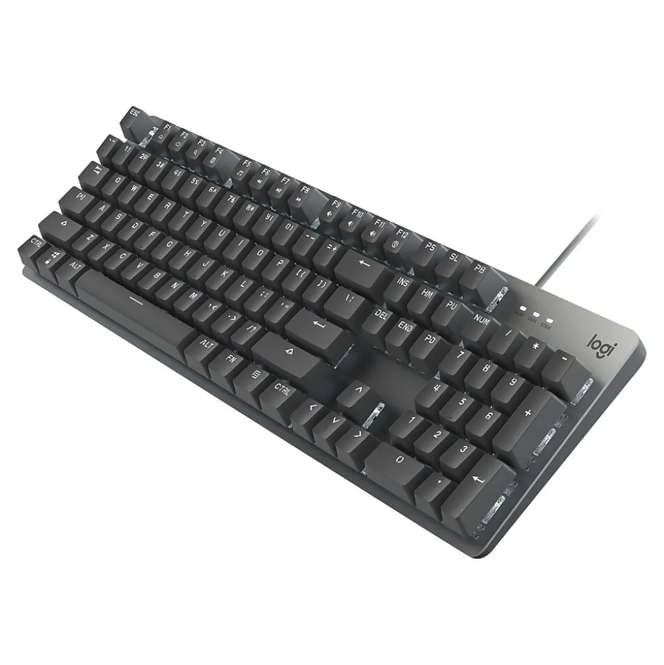 Logitech K845 Mechanical Illuminated Aluminum Gaming Keyboard, Brown Switches, Black (920-009862)