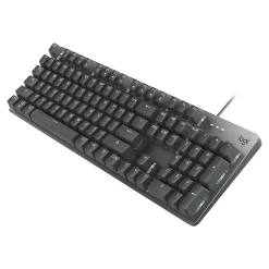 Logitech K845 Mechanical Illuminated Aluminum Gaming Keyboard, Cherry MX Blue Switches, Black (920-009864)
