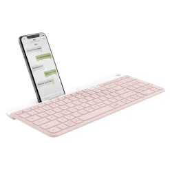 Logitech K585 Slim Multi-Device Wireless Keyboard, Rose (920-011477)