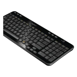 Logitech K360 Wireless Keyboard, Glossy Black (920-004088)