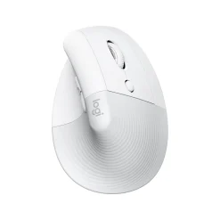 Logitech Lift Vertical Ergonomic Wireless Optical Mouse for Mac, White (910-006471)