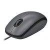 Logitech M100 Ambidextrous Optical USB Mouse, Black (910-001601)